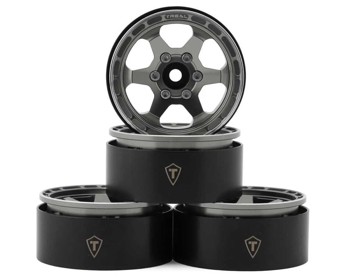 TLHTWHEEL-69    Treal Hobby Type H 1.9" 6-Spoke Beadlock Wheels  (4)   |The RC Shop at Dr Dans