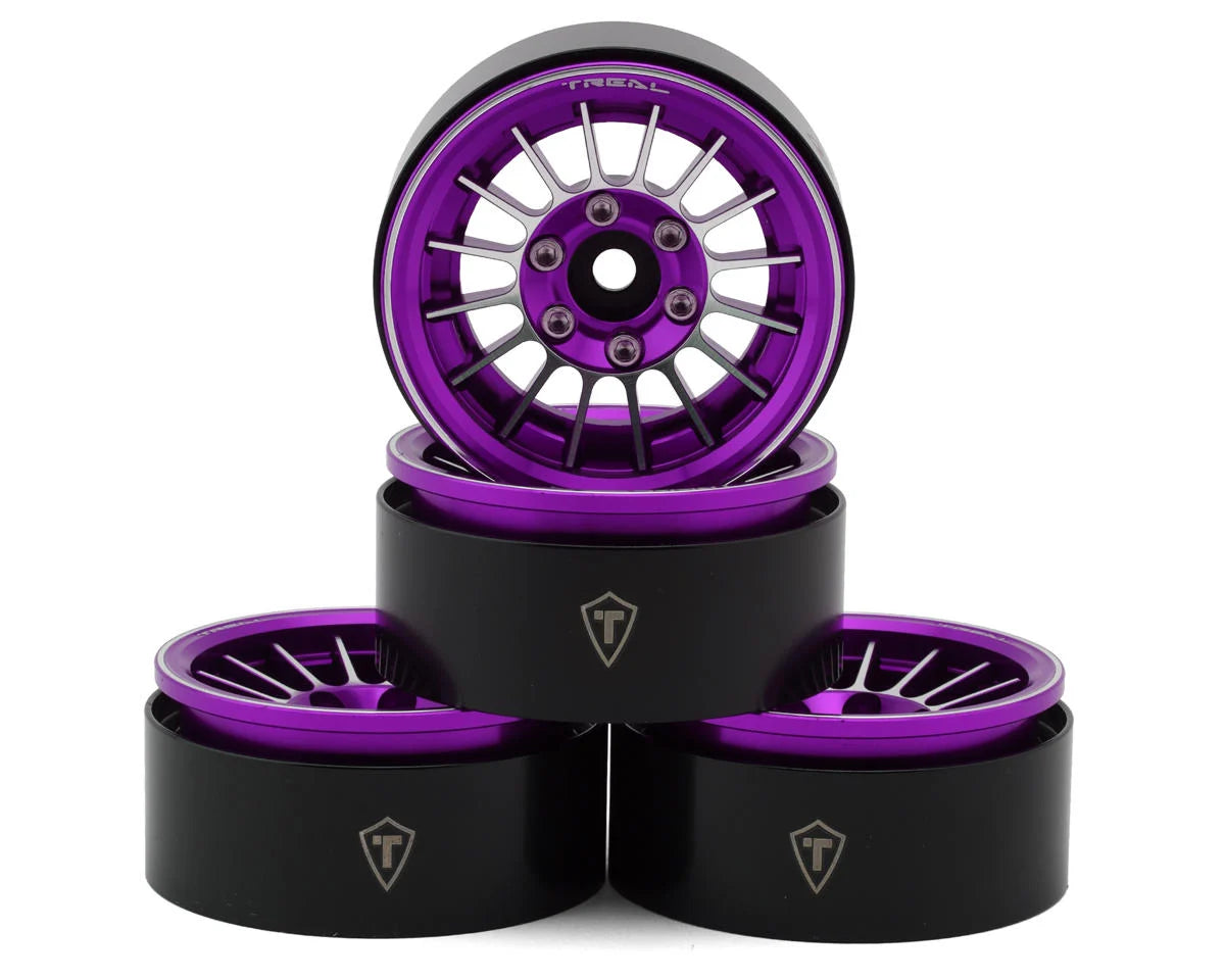 TLHTWHEEL-74 - 82  Treal Hobby 1.9" Type-J Multi-Spoke Aluminum Crawler Beadlock Wheels (4) (113.7g ea)      | The RC Shop at Dr Dans