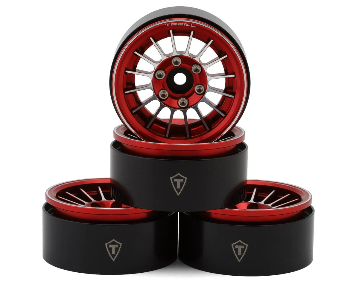 TLHTWHEEL-74 - 82  Treal Hobby 1.9" Type-J Multi-Spoke Aluminum Crawler Beadlock Wheels (4) (113.7g ea)      | The RC Shop at Dr Dans