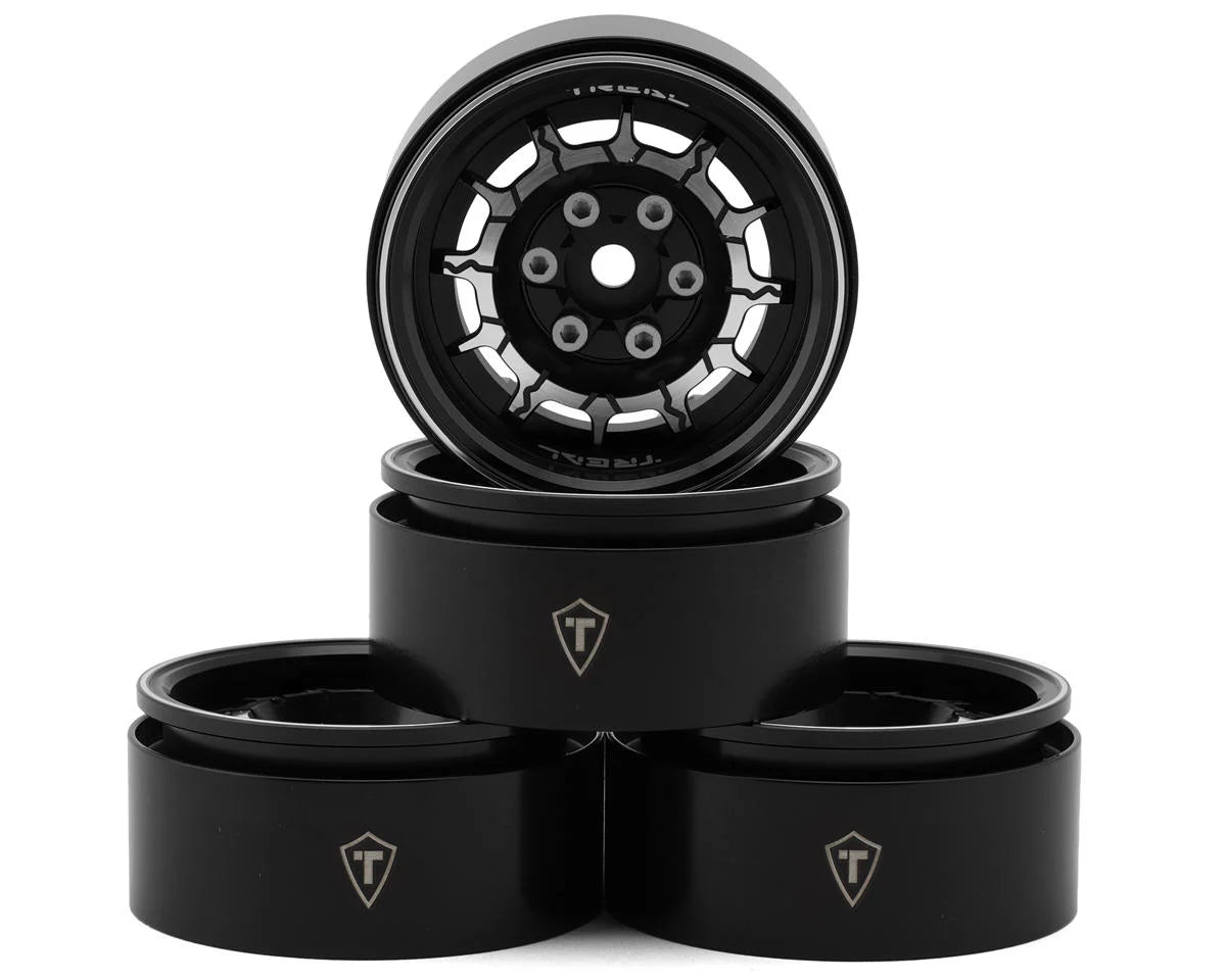 Treal Hobby 1.9" Type-M Aluminum Crawler Beadlock Wheels  (4) (122.9g ea)   | The RC Shop at Dr Dans