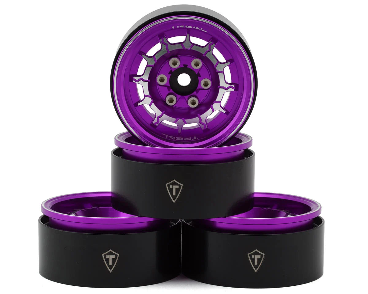 Treal Hobby 1.9" Type-M Aluminum Crawler Beadlock Wheels  (4) (122.9g ea)   | The RC Shop at Dr Dans