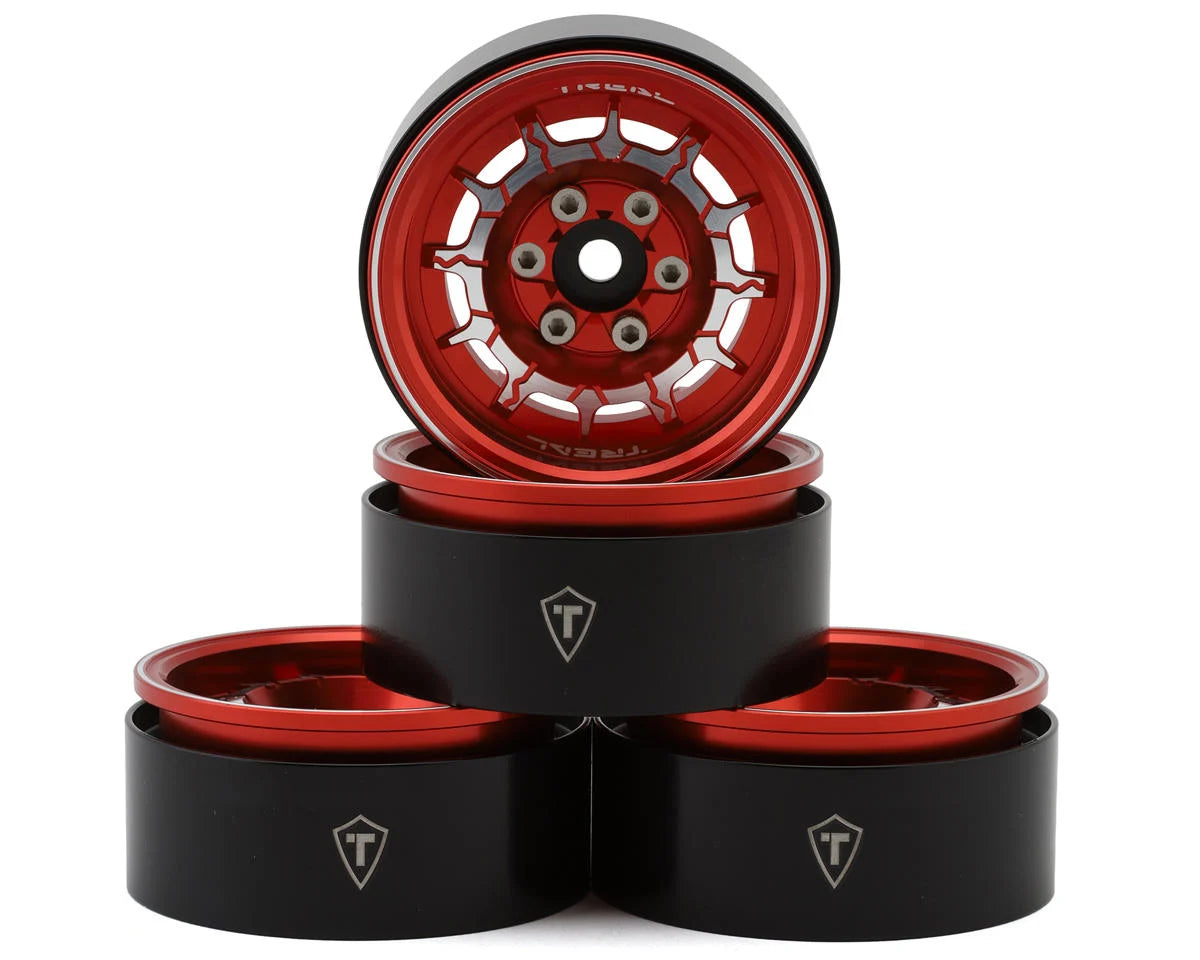 Treal Hobby 1.9" Type-M Aluminum Crawler Beadlock Wheels  (4) (122.9g ea)   | The RC Shop at Dr Dans