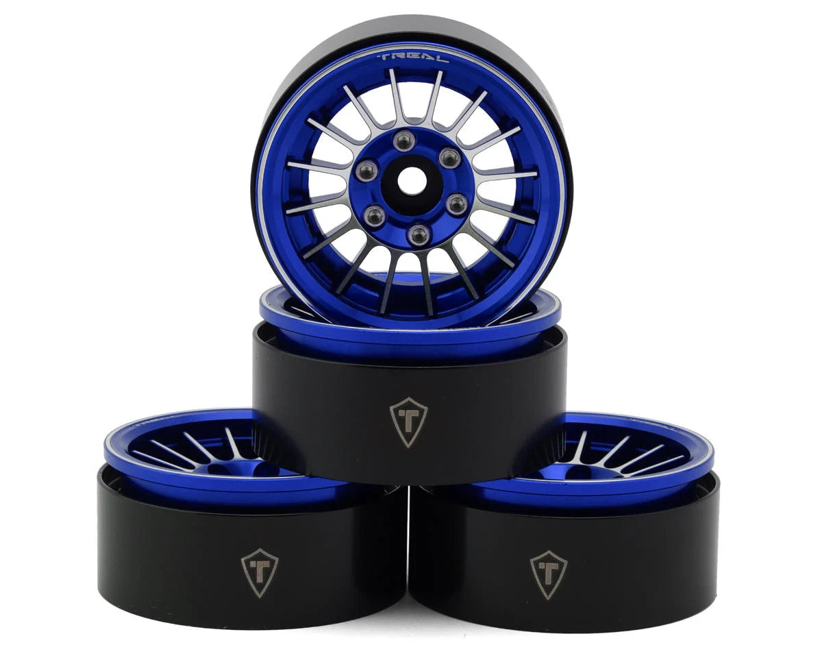 TLHTWHEEL-74 - 82  Treal Hobby 1.9" Type-J Multi-Spoke Aluminum Crawler Beadlock Wheels (4) (113.7g ea)      | The RC Shop at Dr Dans