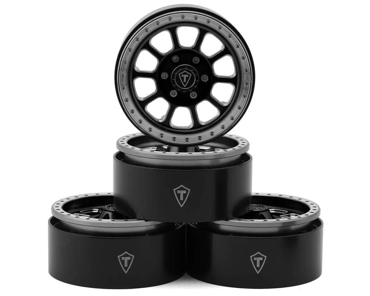 Treal Hobby Type C 1.9" Aluminum Beadlock Crawler Wheels 4-Pack – Multiple Colors