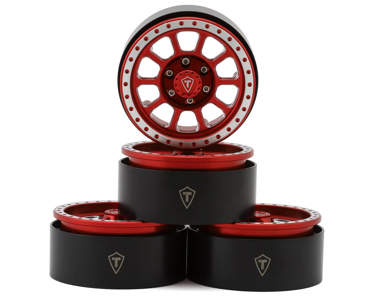 Treal Hobby Type C 1.9" Aluminum Beadlock Crawler Wheels 4-Pack – Multiple Colors