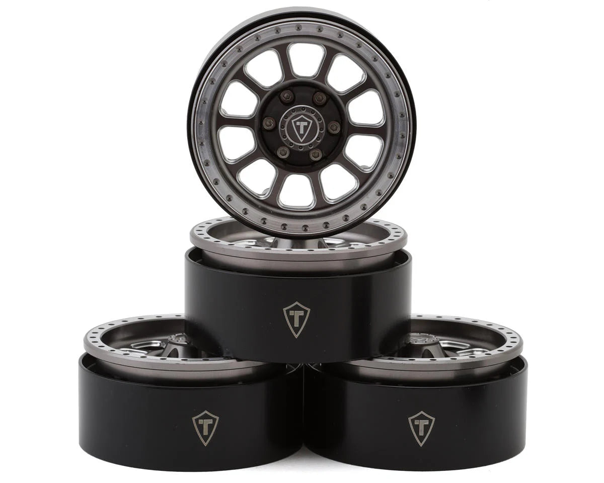 Treal Hobby Type C 1.9" Aluminum Beadlock Crawler Wheels 4-Pack – Multiple Colors