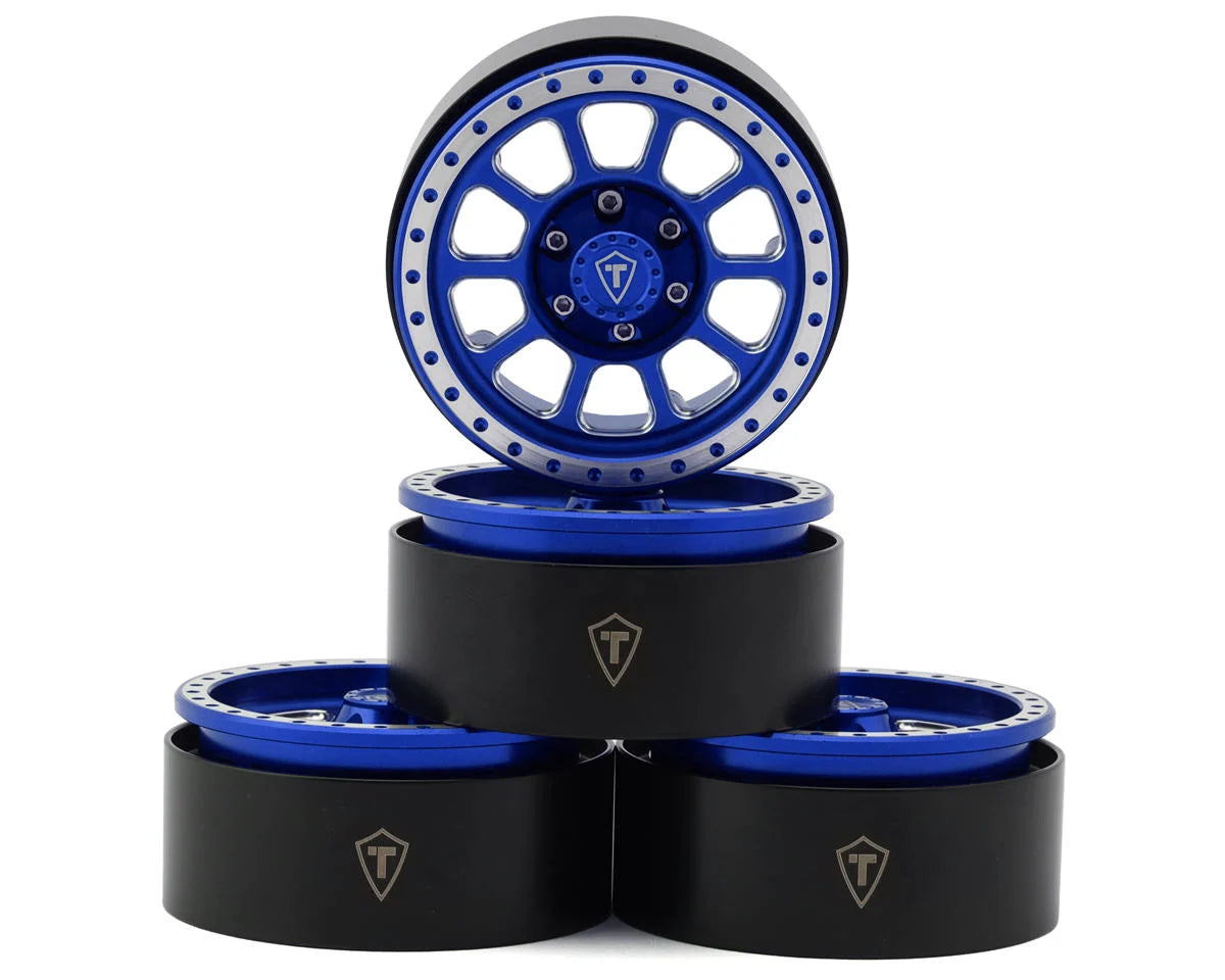 Treal Hobby Type C 1.9" Aluminum Beadlock Crawler Wheels 4-Pack – Multiple Colors