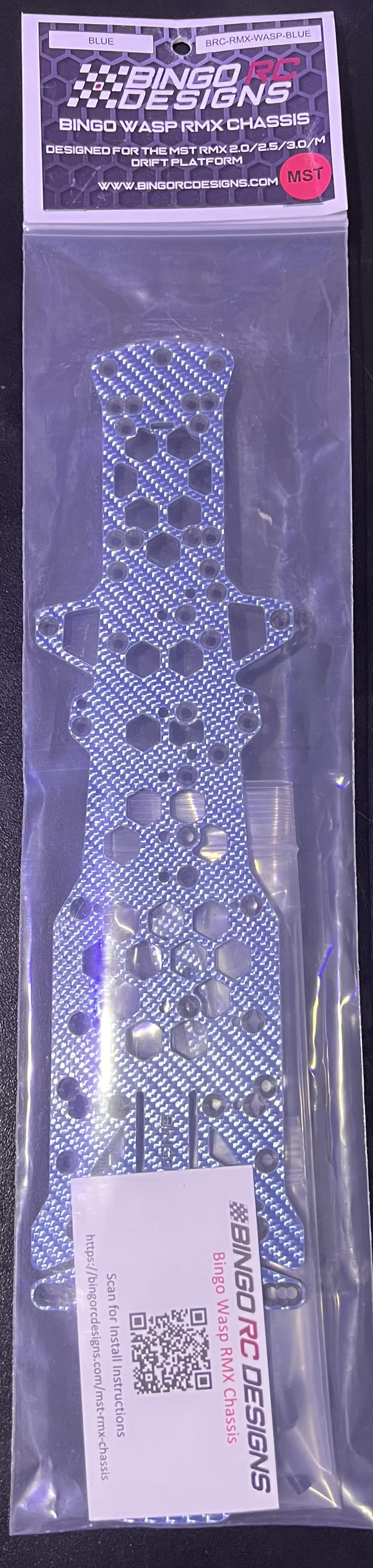 BRC-RMX-WASP-    Bingo RC Designs WASP RMX Chassis w/ Extensions