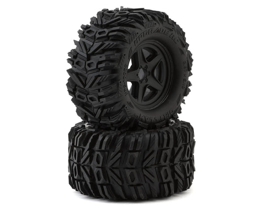 UPG-10000 UpGrade RC Dirt Claw 2.8" Pre-Mounted All-Terrain Tires w/5-Star Wheels (2) (17mm/14mm/12mm Hex)