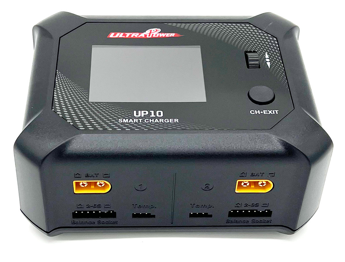 UPTUP10	Ultra Power Technology UP10 AC 100W / DC 2X100W Dual Port Multi-Chemistry AC/DC Smart Charger | The RC Shop at Dr Dans
