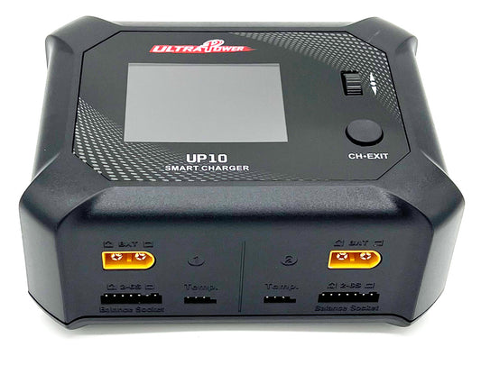 UPTUP10	Ultra Power Technology UP10 AC 100W / DC 2X100W Dual Port Multi-Chemistry AC/DC Smart Charger | The RC Shop at Dr Dans