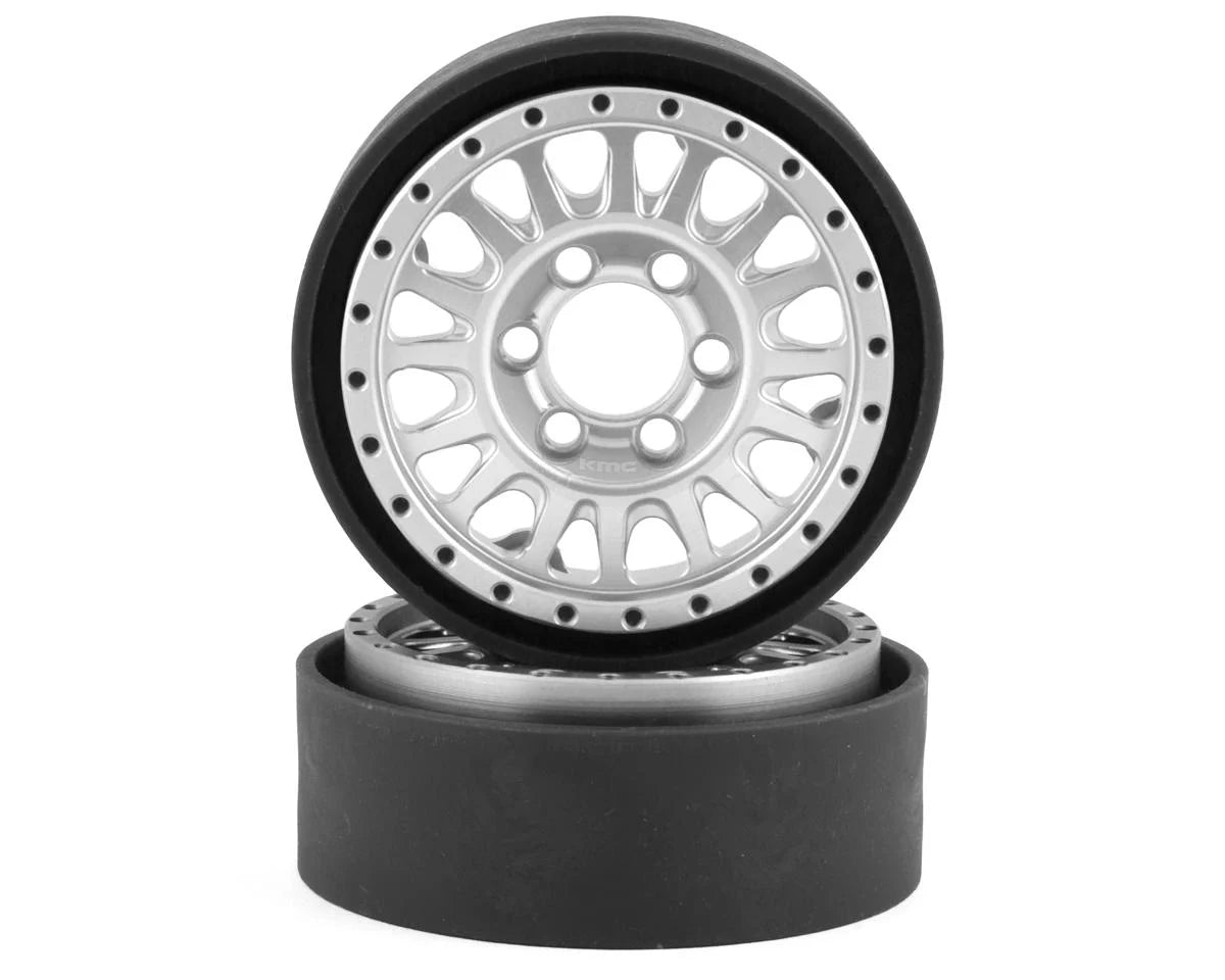 VPS07802     Vanquish Products KMC KM445 Impact 1.9" Beadlock Crawler Wheels (Clear) (2)     |The RC Shop at Dr Dans