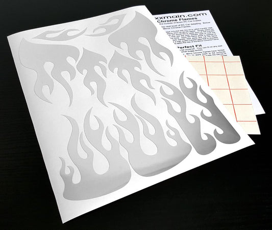 XXXV005C  Mirror Chrome Flames