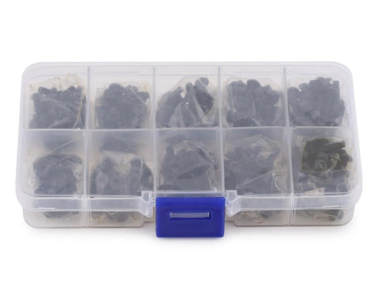 YEA-SSS-300  Yeah Racing 3mm Carbon Steel Screw Set w/Case (300) (Flat Head/Button Head)   | The Rc Shop at DrDans