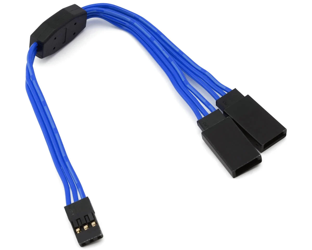 YEA-WPT-0154 Yeah Racing 60-Core Y-Harness High Current Servo Extension Lead  (JR/Futaba Plug) (150mm)  | The Rc Shop at DrDans