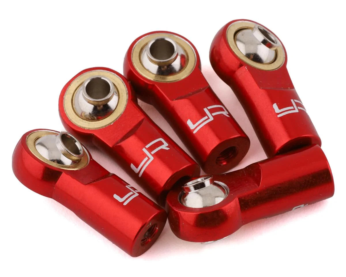 YEA-YA-0550   Yeah Racing 3mm Aluminum Threaded Rod Ends (5) (Standard Thread)