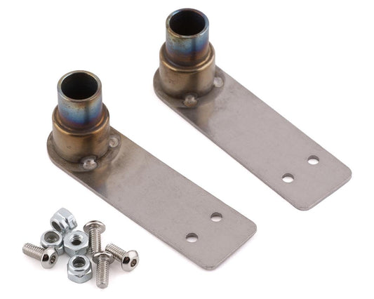 YEA-YA-0631    Yeah Racing 1/10 Stainless Steel Exhaust Tips (Silver) (2)