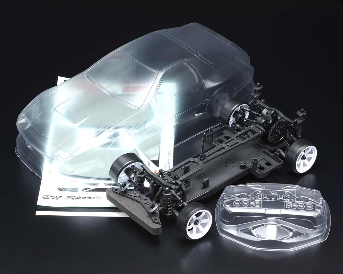 Yokomo RD2.0 Drift Package 1/10 RWD Kit w/ BN Sports Mazda FC RX-7 Clear Body – YOKDP-FCBN