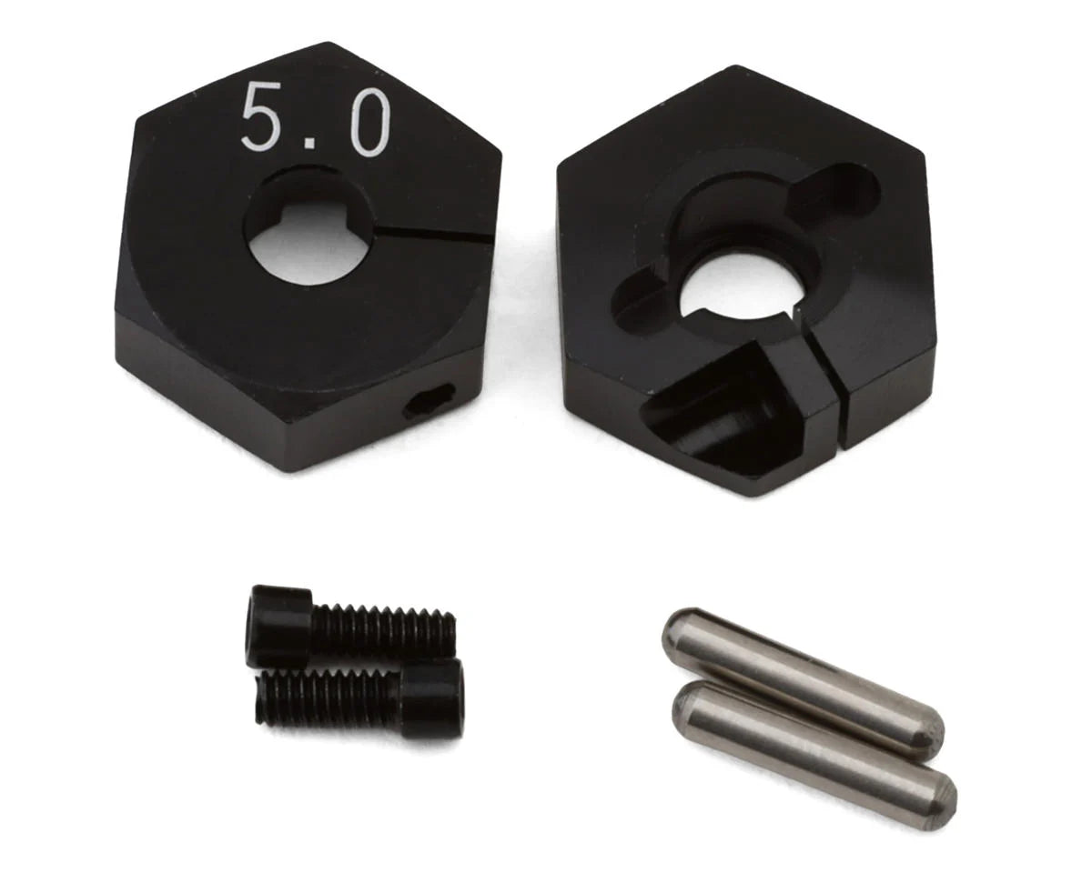 YOKY2-011CB      Yokomo 12mm Clamping Wheel Hex Hub Adaptors (Black) (2)      | The RC Shop at Dr Dans