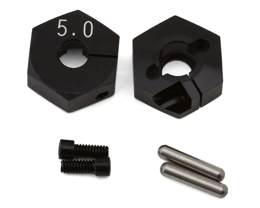 YOKY2-011CB      Yokomo 12mm Clamping Wheel Hex Hub Adaptors (Black) (2)      | The RC Shop at Dr Dans
