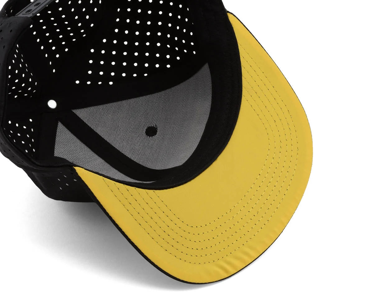 YOKZC-A23BY  Yokomo Factory Team Snapback Flatbill Hat (Black/Yellow) (One Size Fits Most)   | The RC Shop at Dr Dans